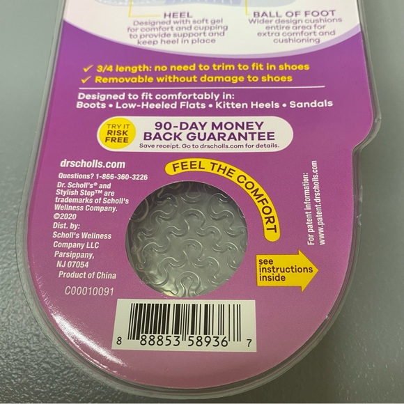 Dr Scholl’s Stylish Step Flats Cushioning Insoles Women’s Size 6-10 - Picture 9 of 10